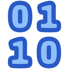 Binary Code Icon from Plump Duo Set