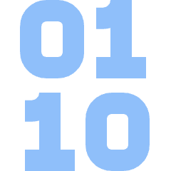 Binary Code Icon from Sharp Flat Set