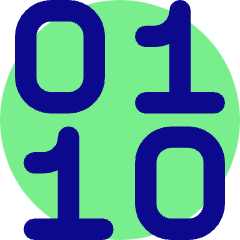 Binary Code Icon from Core Pop Set