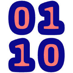 Binary Code Icon from Plump Pop Set