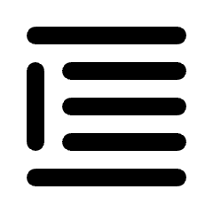 Blockquote Fill Icon from Rounded Fill - Streamline Material Set