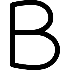 Bold Text Icon from Flex Line Set