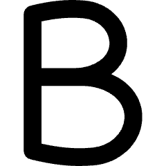 Bold Text Icon from Flex Solid Set