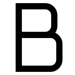 Bold Text Icon from Sharp Line Set