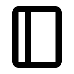 Book Icon from Rounded Line - Streamline Material Set