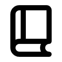 Book 2 Icon from Rounded Line - Material Pro Set