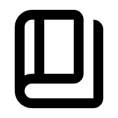 Book 4 Icon from Rounded Line - Streamline Material Set