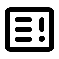 Breaking News Alt 1 Icon from Rounded Line - Streamline Material Set