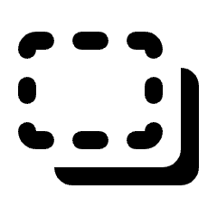 Bring To Back Fill Icon from Rounded Fill - Streamline Material Set