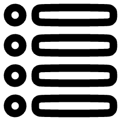 Bullet List Icon from Plump Line Set