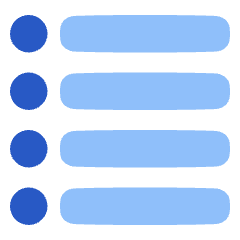 Bullet List Icon from Plump Flat Set