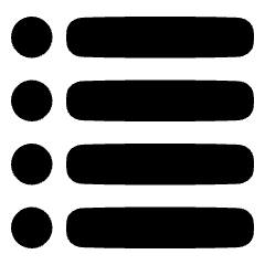 Bullet List Icon from Plump Solid Set