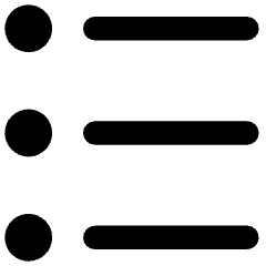 Bullet List Icon from Core Remix Set