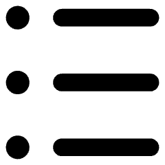 Bullet List Icon from Core Solid Set