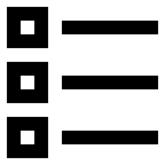 Bullet List Icon from Sharp Line Set
