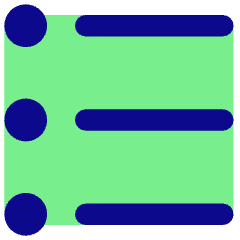 Bullet List Icon from Core Pop Set