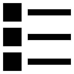 Bullet List Icon from Sharp Solid Set