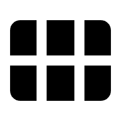 Calendar View Month Fill Icon from Rounded Fill - Streamline Material Set