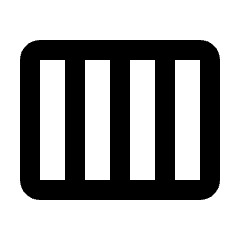 Calendar View Week Icon from Rounded Line - Streamline Material Set