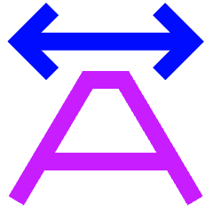Character Scaling Icon from Sharp Neon Set