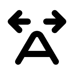 Character Scaling Icon from Rounded Line - Streamline Material Set
