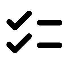 Checklist Icon from Rounded Line - Streamline Material Set