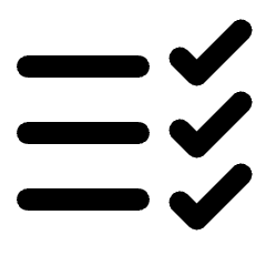 Checklist 3 Rtl Icon from Rounded Line - Material Pro Set