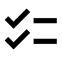 Checklist Icon from Sharp Line - Streamline Material Set