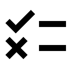 Checklist Alt Fill Icon from Outlined Fill - Streamline Material Set