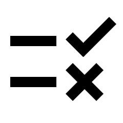 Checklist Rtl Alt Icon from Outlined Line - Material Pro Set