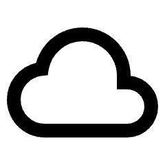 Cloud Icon from Sharp Line - Material Pro Set