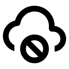 Cloud Block Icon from Outlined Line - Streamline Material Set