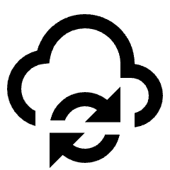 Cloud Sync Icon from Sharp Line - Material Pro Set