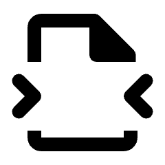 Compress Pdf Icon from Rounded Line - Streamline Material Set