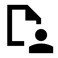 Contact Page Icon from Sharp Line - Material Pro Set