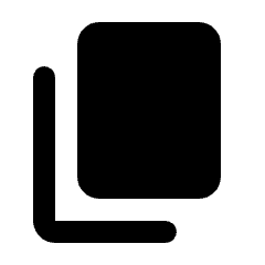 Content Copy Fill Icon from Rounded Fill - Material Pro Set