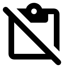 Content Paste Off Icon from Rounded Line - Streamline Material Set