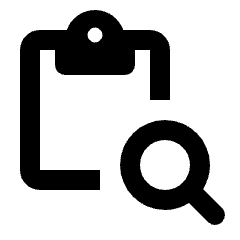 Content Paste Search Icon from Rounded Line - Streamline Material Set