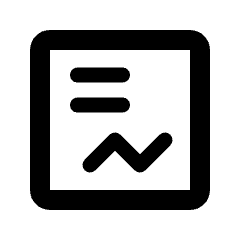 Content Statistics Icon from Rounded Line - Streamline Material Set