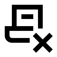 Contract Delete Icon from Sharp Line - Streamline Material Set