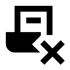 Contract Delete Fill Icon from Sharp Fill - Material Pro Set