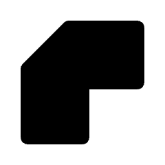 Corner Bevel Fill Icon from Rounded Fill - Material Pro Set