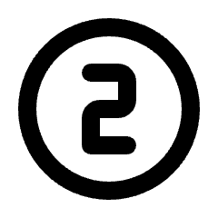 Counter 2 Icon from Rounded Line - Material Pro Set