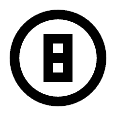 Counter 8 Icon from Sharp Line - Material Pro Set