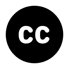 Creative Commons Fill Icon from Rounded Fill - Streamline Material Set
