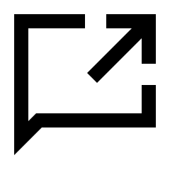 Cross Reference Bubble Icon from Sharp Line - Streamline Material Set