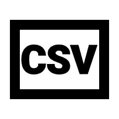 Csv Icon from Sharp Line - Streamline Material Set