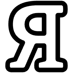 Cyrillic Alphabet Icon from Plump Line Set