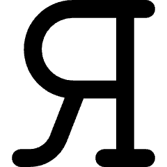 Cyrillic Alphabet Icon from Core Solid Set