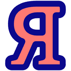 Cyrillic Alphabet Icon from Plump Pop Set